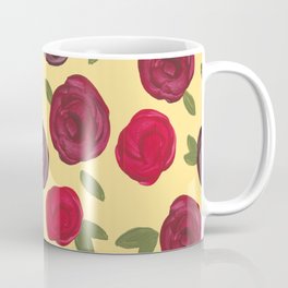 Vintage Roses Floral Pattern Coffee Mug