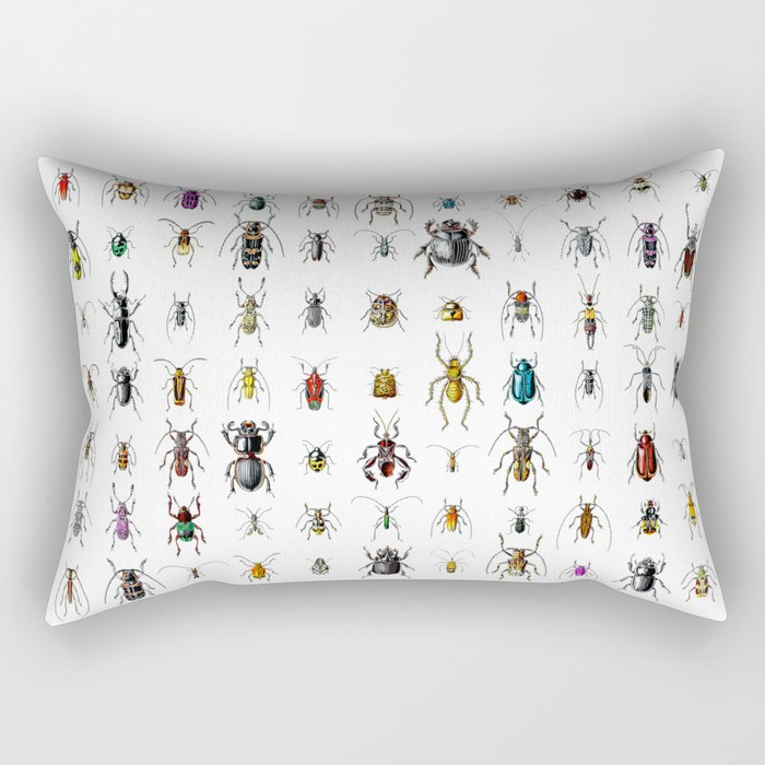 Beetlemania / Get your entomology on! Rectangular Pillow