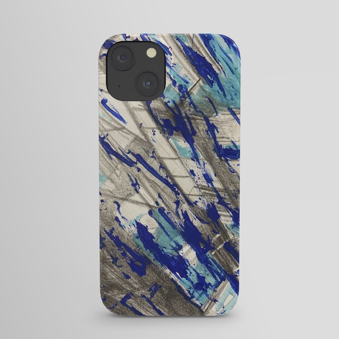 Blue Paint iPhone Case