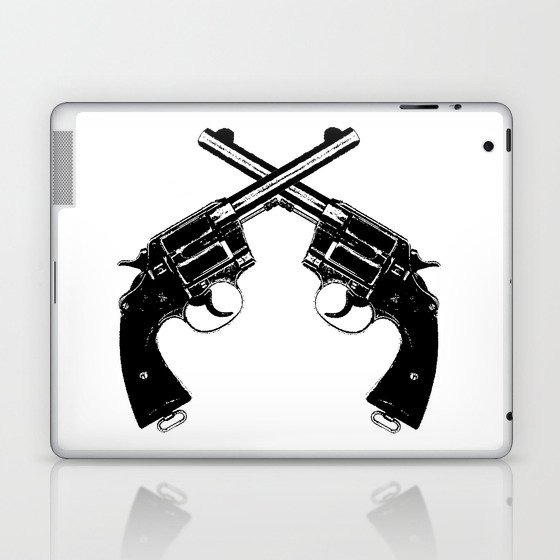 Crossed Revolvers Laptop & iPad Skin