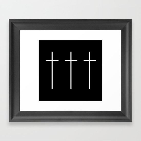 CROSSES Framed Art Print