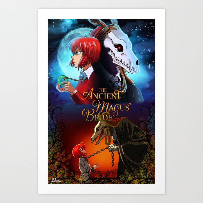 The Ancient Magus Bride Art Print By Danydarkly Society6