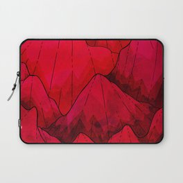 Rose red Rocks Laptop Sleeve | Mixedmedia, Rose, Rocks, Texture, Tones, Lines, Velvet, Contrast, Colourful, Hills 