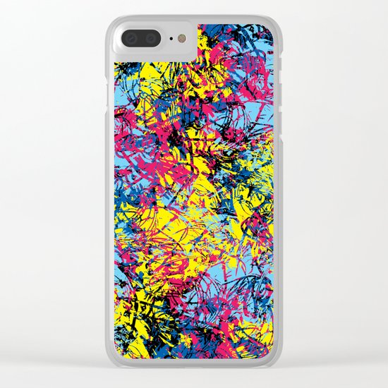 Abstract 6 Clear iPhone Case