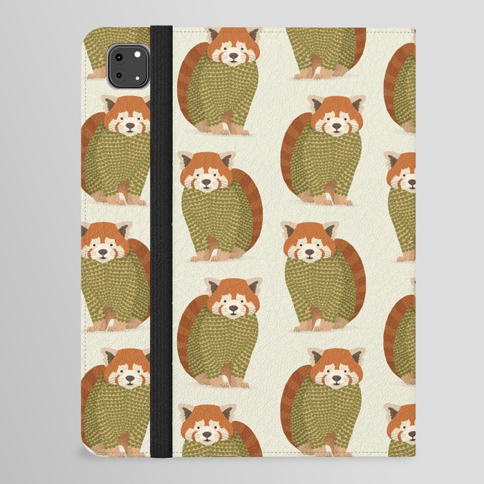 Whimsical Red Panda iPad Folio Case