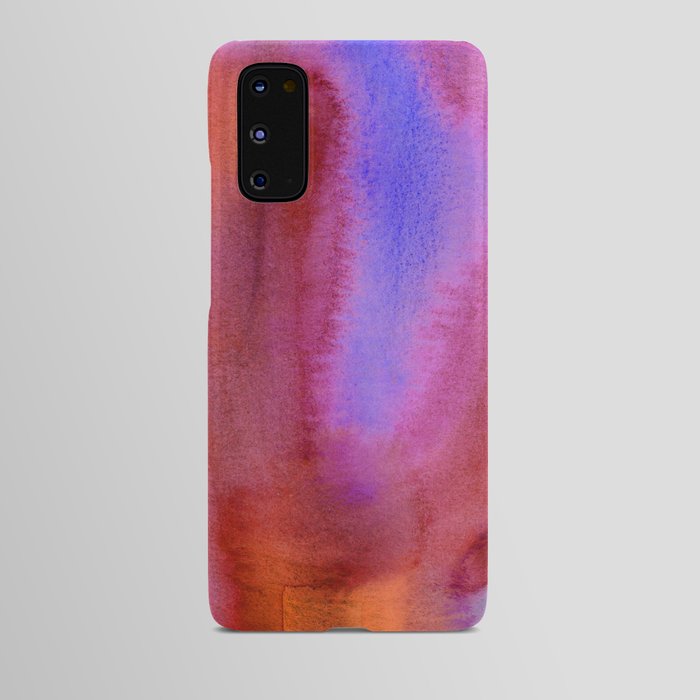 Abstract Watercolor: Lava Lamp (red/purple) Android Case