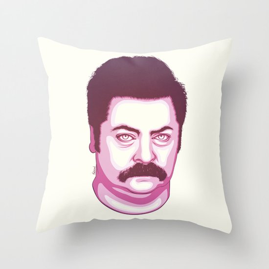 Ron Zombie Throw Pillow