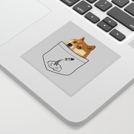 Doge pocket Sticker