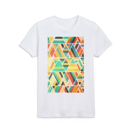 Retro Watercolor Triangle Abstract Collection Kids T Shirt