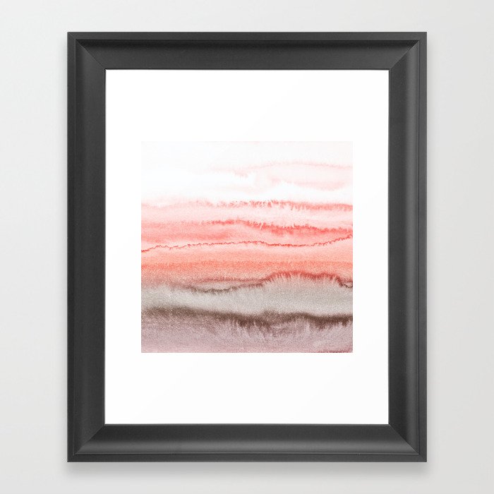 WITHIN THE TIDES CORAL DAWN Framed Art Print