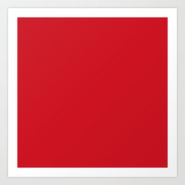 Classic Solid Red Art Print