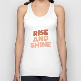 RISE AND SHINE peach pink Tank Top