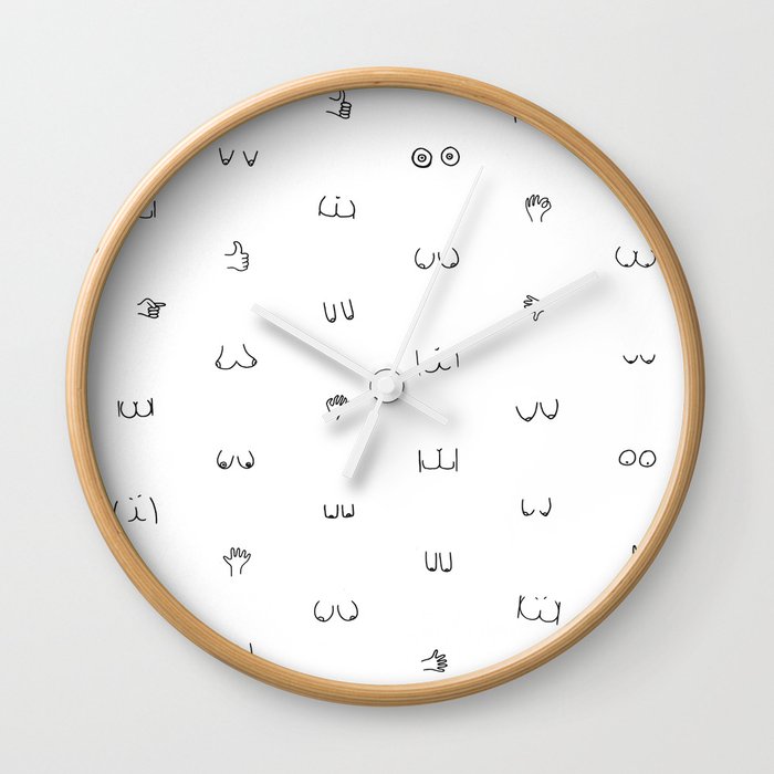 butts and boobies Wall Clock