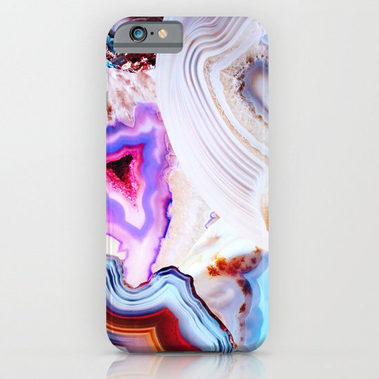 Agate, a vivid Metamorphic rock on Fire iPhone & iPod Case