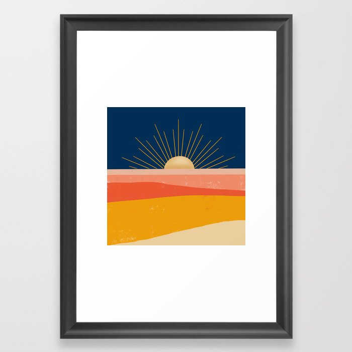 Here comes the Sun Framed Art Print