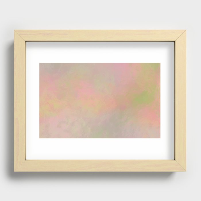 Pastel watercolor background Recessed Framed Print