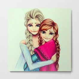 Frozen Sisters by Gabriella Livia Metal Print