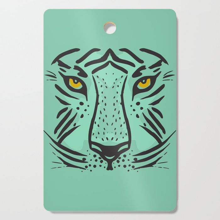 Look into the yellow tiger eyes Cutting Board