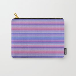 Stripes pink and purple Carry-All Pouch
