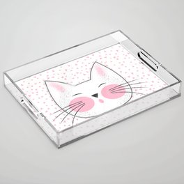 Japanese Kitty Cat Acrylic Tray