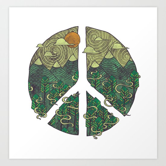 Peaceful Landscape Art Print