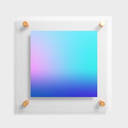 2 Blue Gradient Background 220715 Minimalist Art Valourine Digital Design Floating Acrylic Print