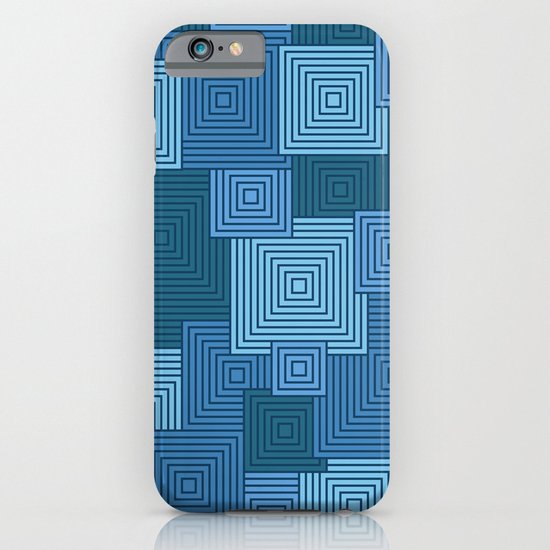 Blue Platformer iPhone & iPod Case