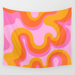 Groovy Swirl - Sunset Wall Tapestry