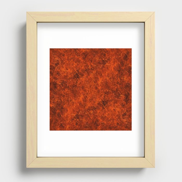 Hell Flames 2 Recessed Framed Print