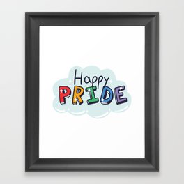 Happy Pride Framed Art Print
