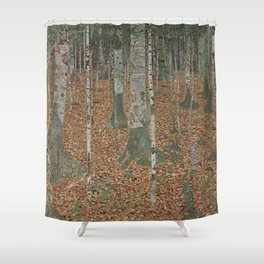 Gustav Klimt - Birch Forest Shower Curtain