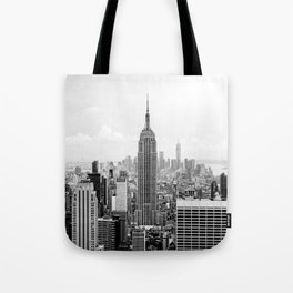 New York City Skyline Black And White Photography New York City Wall Art Decor Tote Bag