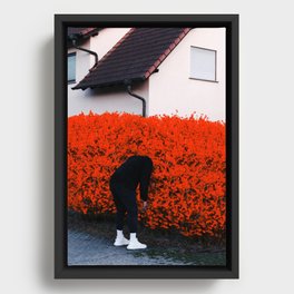 Stay On Your Side Framed Canvas