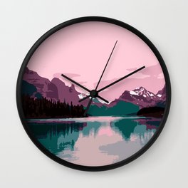 Maligne Lake - Cananda Wall Clock