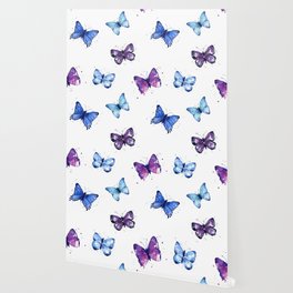 Blue Butterfly Wallpaper For Any Decor Style Society6