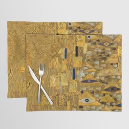 All the World is Gold symbolist portrait painting by Gustav Klimt Placemat