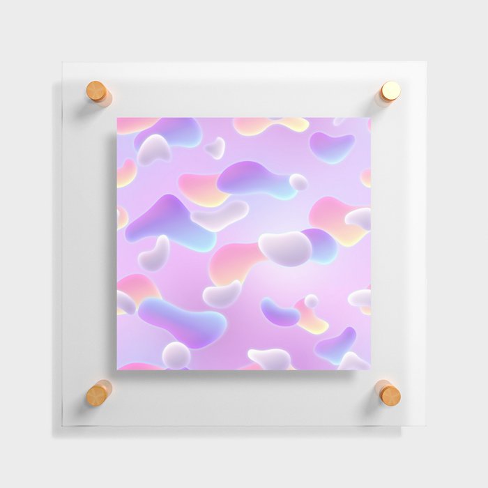 Gradient Lava Bubbles 01 Floating Acrylic Print