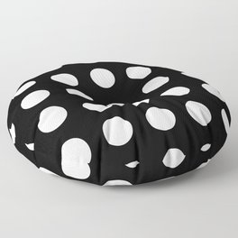 Black&White Polka Classic Style Floor Pillow