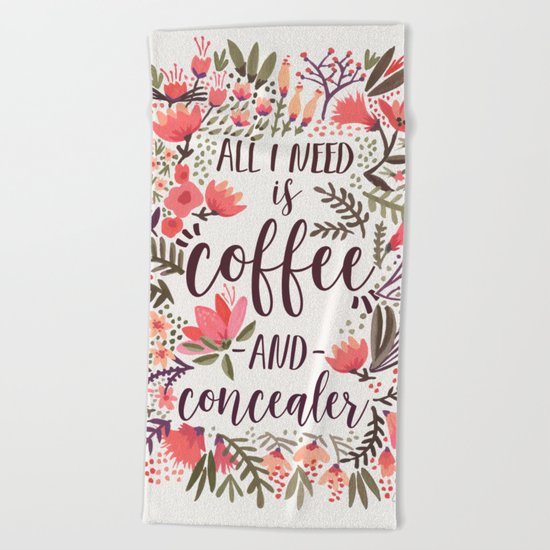 Coffee & Concealer – Vintage Palette Beach Towel