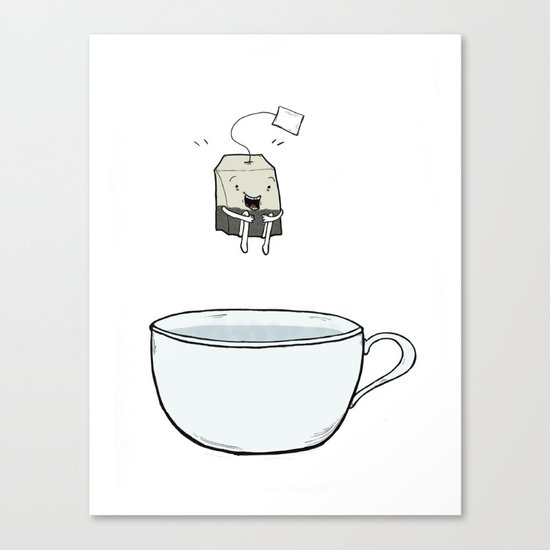 Happy Tea Canvas Print