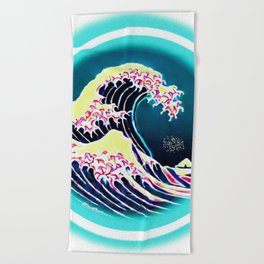 The Great Wave Beach Towel