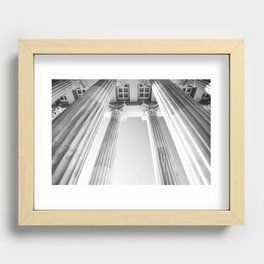 Marble Columns Athens Black White #1 #wall #art #society6 Recessed Framed Print