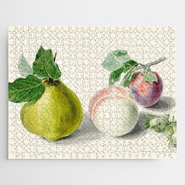 Michiel van Huysum - Pear and plum Jigsaw Puzzle