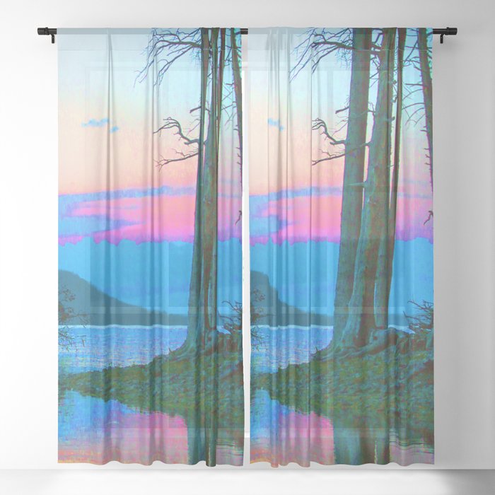 Lake of Dreams Sheer Curtain