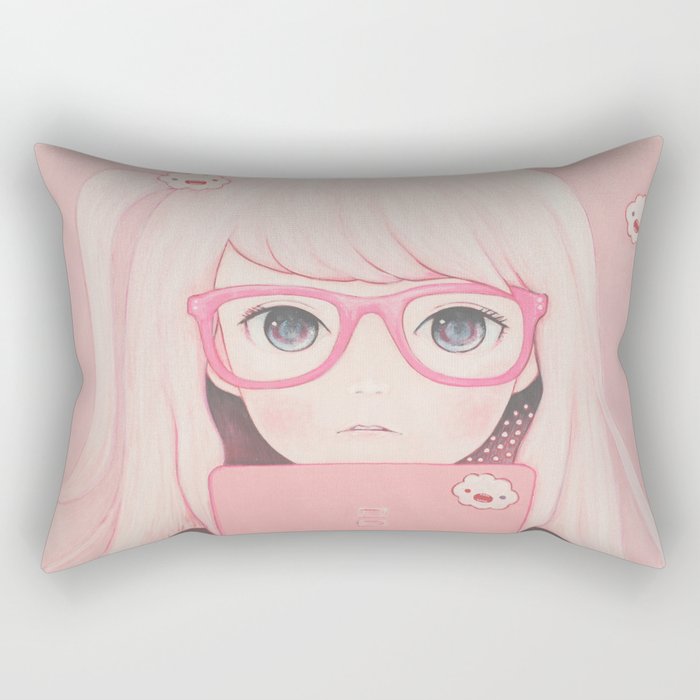 「Gamegirl Girl」  Rectangular Pillow