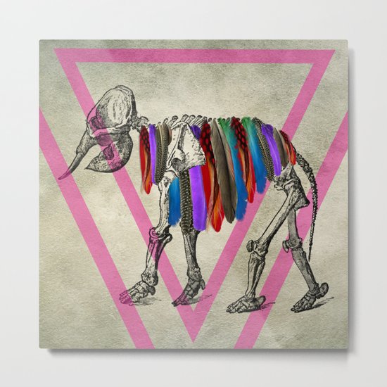 The elephant who wanted to fly Metal Print
