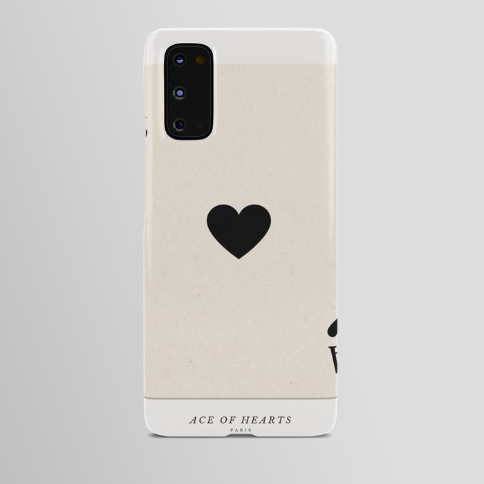 Ace of Hearts Playing Card Art Print Trendy Android Case