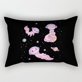 Axolotl Lovers Cute Animals Space Axolotl All Rectangular Pillow