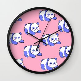 For the sleepy pandas Wall Clock