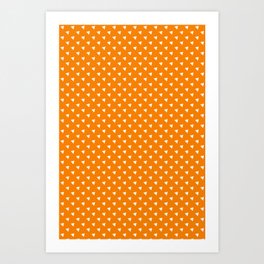 Orange Triangle Pattern Art Print